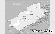 Gray 3D Map of Vorkuta
