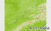 Physical 3D Map of Vorkuta