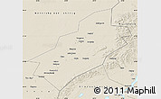 Shaded Relief Map of Vorkuta