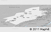 Gray Panoramic Map of Vorkuta