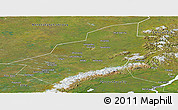 Satellite Panoramic Map of Vorkuta