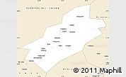 Classic Style Simple Map of Vorkuta