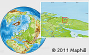 Physical Location Map of Murmansk