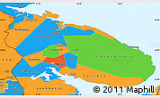 Political Simple Map of Murmansk Oblast