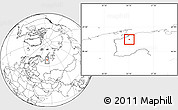 Blank Location Map of Naryan-Mar