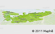 Physical Panoramic Map of North, lighten