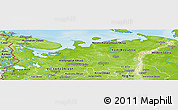 Physical Panoramic Map of North