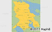 Savanna Style Simple Map of Republic of Karelia, single color outside