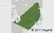 Satellite 3D Map of Sortavala, lighten