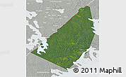 Satellite 3D Map of Sortavala, lighten, semi-desaturated