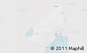 Silver Style 3D Map of Sortavala, single color outside