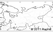 Blank Simple Map of North, no labels