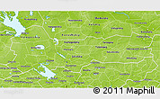Physical 3D Map of Vologda Oblast
