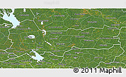 Satellite 3D Map of Vologda Oblast