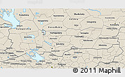 Shaded Relief 3D Map of Vologda Oblast