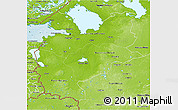 Physical 3D Map of Northwest