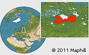 Satellite Location Map of Leningrad Oblast