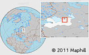 Gray Location Map of Lodeynoye Pole, highlighted parent region