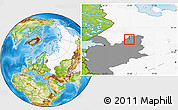Physical Location Map of Lodeynoye Pole, highlighted country, highlighted grandparent region