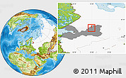 Physical Location Map of Lodeynoye Pole, highlighted country, highlighted parent region