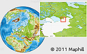 Physical Location Map of Lodeynoye Pole, highlighted grandparent region