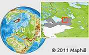 Physical Location Map of Lodeynoye Pole, highlighted parent region, highlighted grandparent region