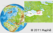 Physical Location Map of Lodeynoye Pole, highlighted parent region