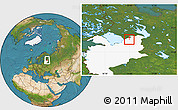 Satellite Location Map of Lodeynoye Pole, highlighted grandparent region