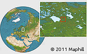 Satellite Location Map of Lodeynoye Pole