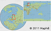 Savanna Style Location Map of Lodeynoye Pole, highlighted parent region, within the entire country