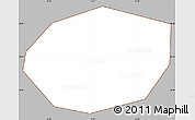 Gray Simple Map of Lodeynoye Pole, cropped outside