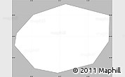 Gray Simple Map of Lodeynoye Pole