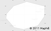 Silver Style Simple Map of Lodeynoye Pole