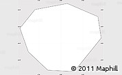 Silver Style Simple Map of Priozersk, cropped outside