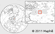 Blank Location Map of Volkhov, highlighted parent region