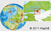 Physical Location Map of Vyborgskiy, highlighted grandparent region
