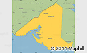 Savanna Style Simple Map of Vyborgskiy