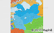 Political Shades Map of Northwest