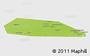 Physical Panoramic Map of Khvoyninskiy, single color outside