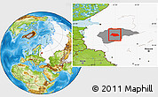 Physical Location Map of Krestetskiy, highlighted country, highlighted parent region