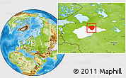 Physical Location Map of Lyubytinskiy, highlighted parent region