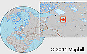 Gray Location Map of Malovisherskiy