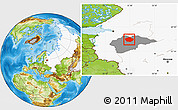 Physical Location Map of Malovisherskiy, highlighted country, highlighted parent region