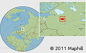 Savanna Style Location Map of Malovisherskiy