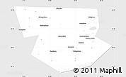Silver Style Simple Map of Moshenskiy, single color outside