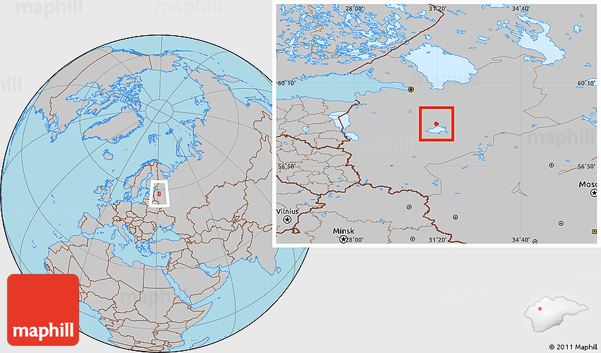 Editable map Novgorod Russia