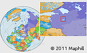 Political Location Map of Novgorod