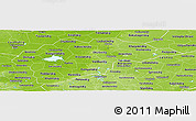 Physical Panoramic Map of Novgorod Oblast