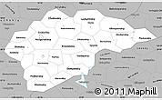 Gray Simple Map of Novgorod Oblast