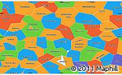 Political Simple Map of Novgorod Oblast